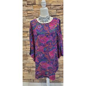 SHARON ANTHONY BLOUSON BLUE RAYON SIZE 22W(3XWP)